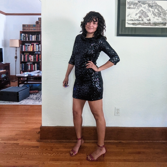 Sequin Party Mini Dress by BB Dakota - Picture 6 of 6